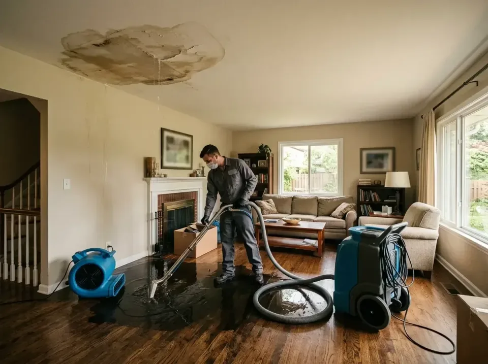 attic-pipe-burst-ceiling-drip-008 — frequently asked questions, Water Damage Restoration & Carpet Care in Hazelwood, MO